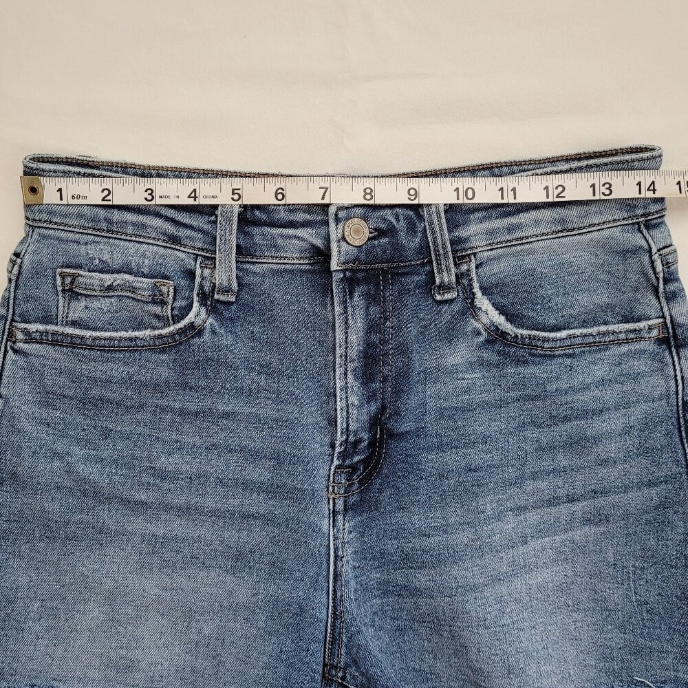 Vervet Raw Hem Frayed Cutoff Jean Shorts Medium Wash Size Medium Festival - Picture 8 of 15
